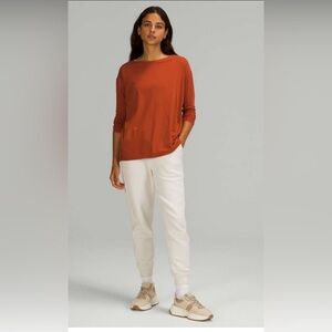 Lululemon athletica Long Sleeve Tee in Rust
